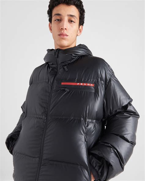 black prada puffer jacket|prada puffer jacket farfetch.